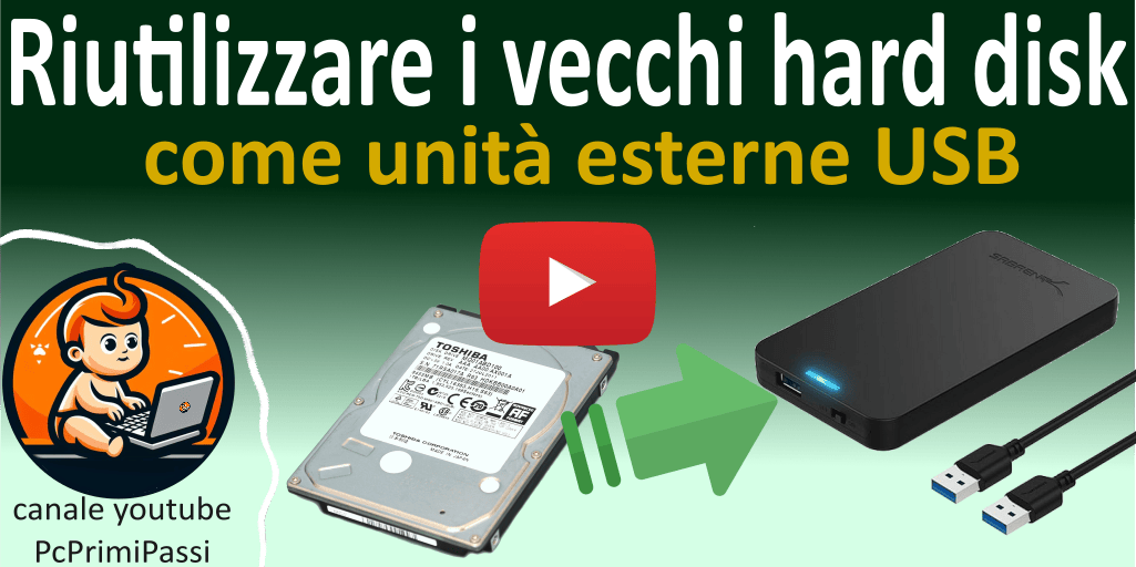 PcPrimiPassi's tweet photo. Trasformare i vecchi hard disk meccanici interni in dischi esterni USB con pochi euro
https://t.co/gJVM2DROKc

#hdd #ssd #sata #informatica #caseusb #computer #pcprimipassi #tutorial #guidepc https://t.co/3q8O2hps5X
