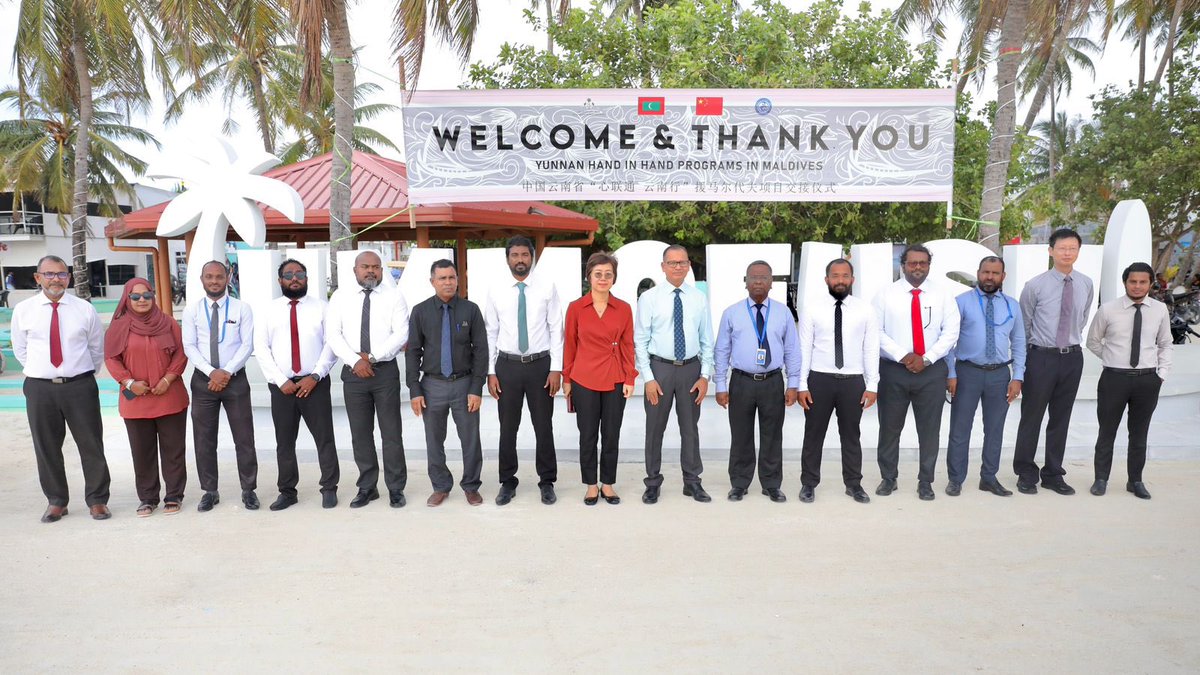 Grateful to the Chinese government <a href="/ChinaEmbassy_MV/">Embassy of China in Maldives</a>, <a href="/China_Amb_Mdv/">Ambassador Kong Xianhua</a> for the generous donation of 165 solar street lights to K. Himmafushi. Such support is a significant boost to our sustainability efforts, and it is a testament to the strengthening ties between our two nations.
