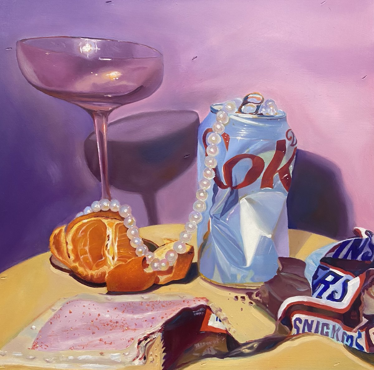 Artist: Claire Baskin
Title: “Still Life of a College Girl”
Medium: Oil on Wood Panel, 16" x 16" 2024

This awesome piece is part of our 2024 online Student Summer Exhibition! You can view more work from the exhibition by visiting our Flickr page (link in bio).
#OleMiss #Art