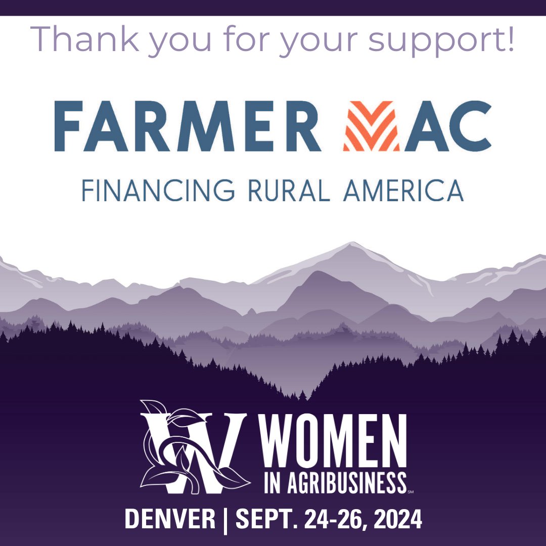 womeninagri's tweet image. 🌟 Sponsor Spotlight Monday: THANK YOU to Farmer Mac for supporting #WIAS24
 
🌾Farmer Mac is America’s growth partner, created to increase the accessibility of financing for America’s agriculture and rural infrastructure. Learn more at hubs.li/Q02FCJS10

#agsolutions