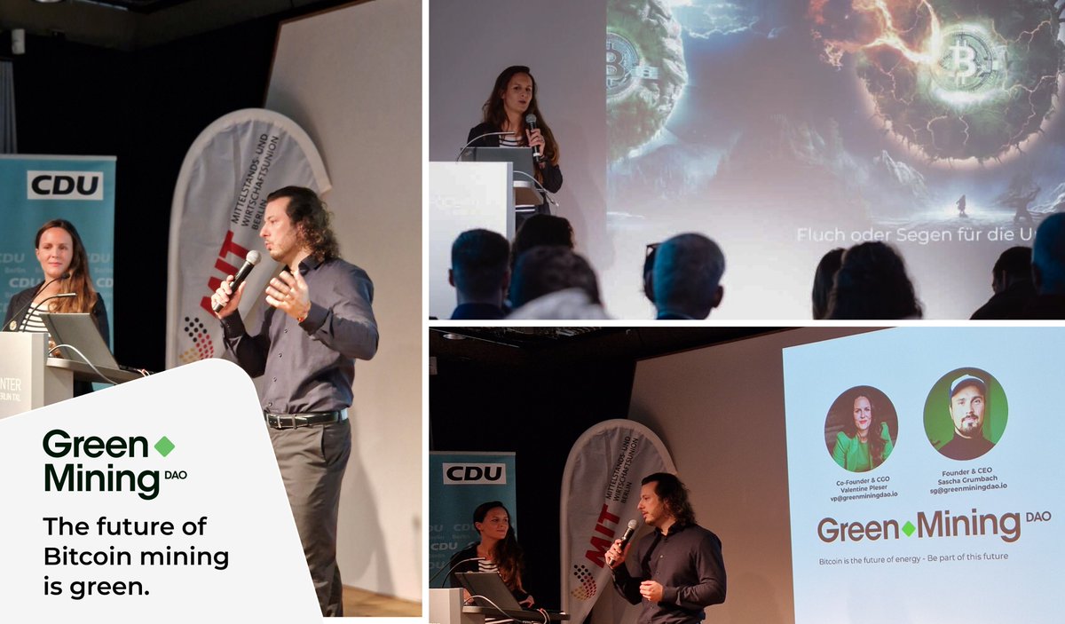 Green Mining DAO (@greenminingdao) on Twitter photo π’ Valentine is at it again! Following an insightful presentation by Germany's renowned Bitcoin advocate, <a href="/RomanReher/">Roman Reher</a>, founder of <a href="/blocktrainer/">Blocktrainer</a>, on the opportunities of Bitcoin for the political environment, Valentine tackled the pressing question: Is Bitcoin a curse or a π’ Valentine is at it again! Following an insightful presentation by Germany's renowned Bitcoin advocate, <a href="/RomanReher/">Roman Reher</a>, founder of <a href="/blocktrainer/">Blocktrainer</a>, on the opportunities of Bitcoin for the political environment, Valentine tackled the pressing question: Is Bitcoin a curse or a