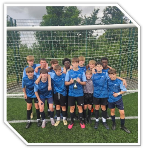 A huge well done to our Year 8 Footballers who played in the District Finals this week against a very tough Bishop Stopford.
The game finished 2-2 with superb goals from Leo and Victor,  went on to win in penalties, claiming the title of district champions this year.
Well done.