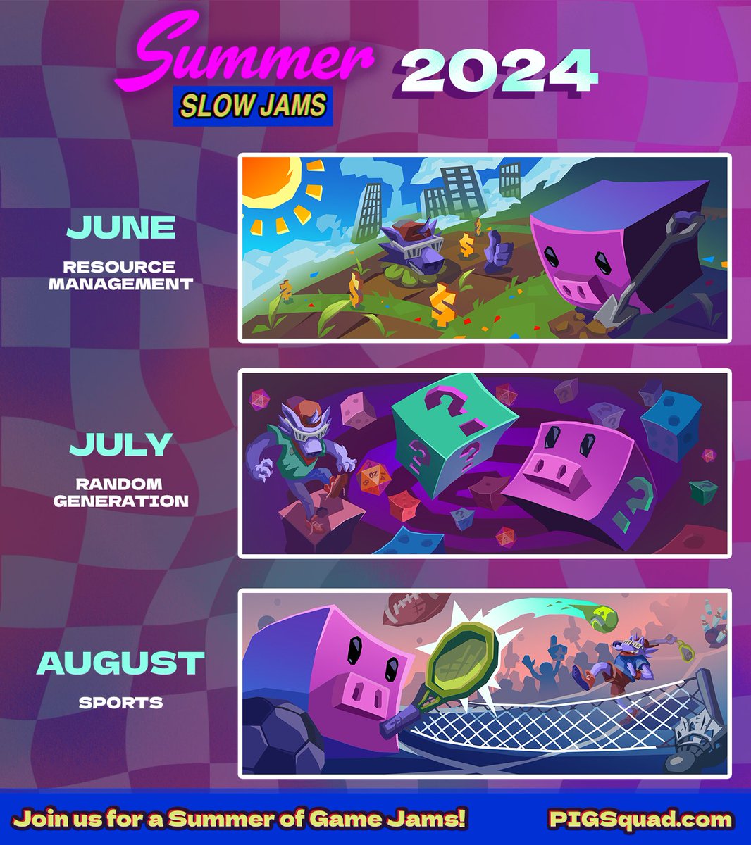 TONIGHT STARTING 6:30PM PT
We’re kicking off our second #summerslowjams of 2024: Random Generation!
See you in-person in-Portland at the NW Lucky Lab for brainstorming, team forming, and the theme reveal. We’re also streaming for those who are participating remotely ☀️😎