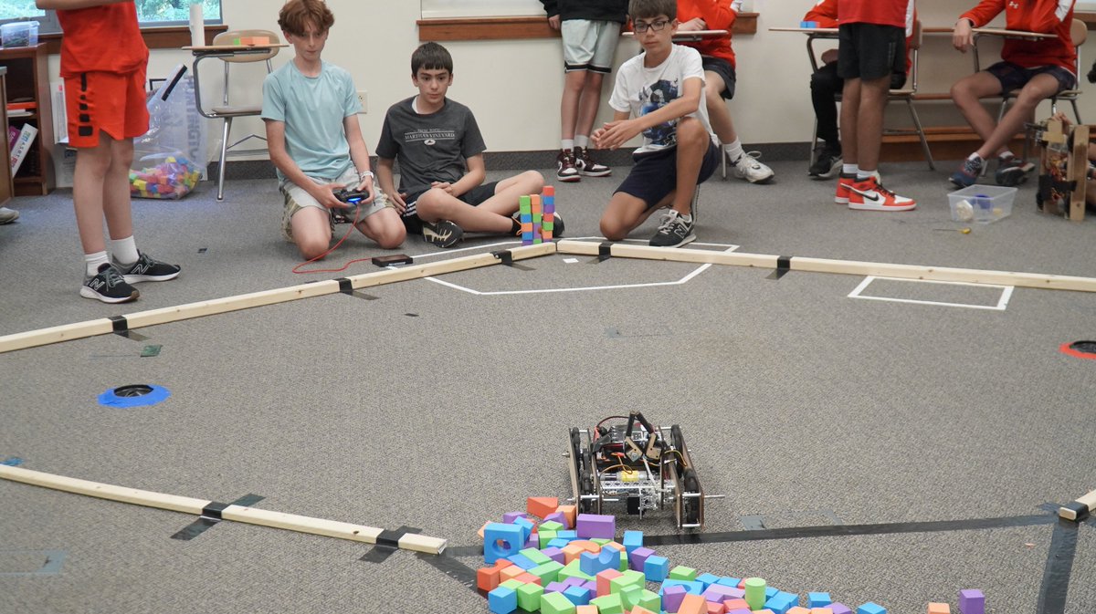 We just completed our annual Robotics Summer Camp! We are very proud of our students who took on various engineering challenges and built robots with custom parts for a final robot competition. We couldn't be more excited for more robot action next year! 🤖 <a href="/SJShrewsbury/">Saint John's</a>