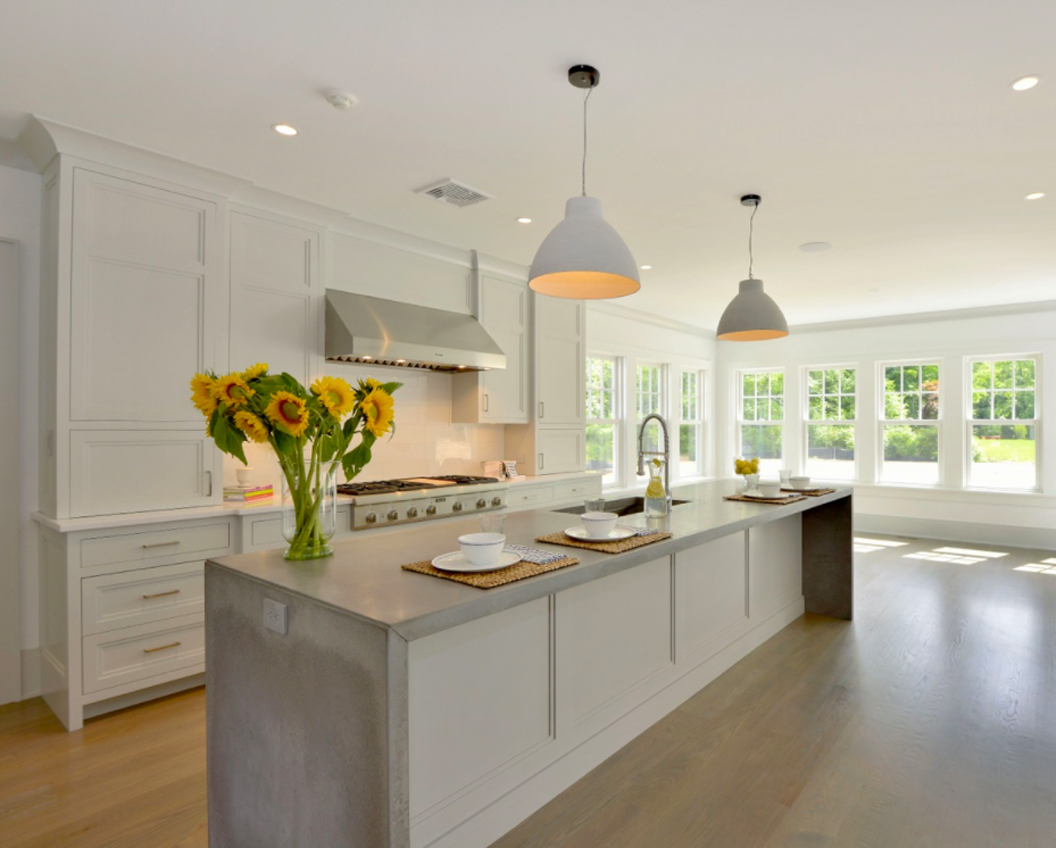 Transform your kitchen with the sleek elegance of concrete countertops! 🏠✨ This minimalist masterpiece with stunning waterfall ends is the ultimate focal point for any modern home. Use code BC708 when requesting a quote to unlock a special discount! Discover more: