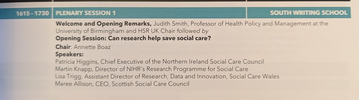 Emma Tonner (@emmatonnerr) on Twitter photo Important opening plenary at #HSRUK24 about the current and future landscape for social care research across the UK
Examples:
🟡 Collection and use of data: sssc.uk.com/the-scottish-s… <a href="/SSSCnews/">The Scottish Social Services Council</a>
🟡 Strategically linking evidence and policy <a href="/SocialCareWales/">Social Care Wales</a>
socialcare.wales Important opening plenary at #HSRUK24 about the current and future landscape for social care research across the UK
Examples:
🟡 Collection and use of data: sssc.uk.com/the-scottish-s… <a href="/SSSCnews/">The Scottish Social Services Council</a>
🟡 Strategically linking evidence and policy <a href="/SocialCareWales/">Social Care Wales</a>
socialcare.wales