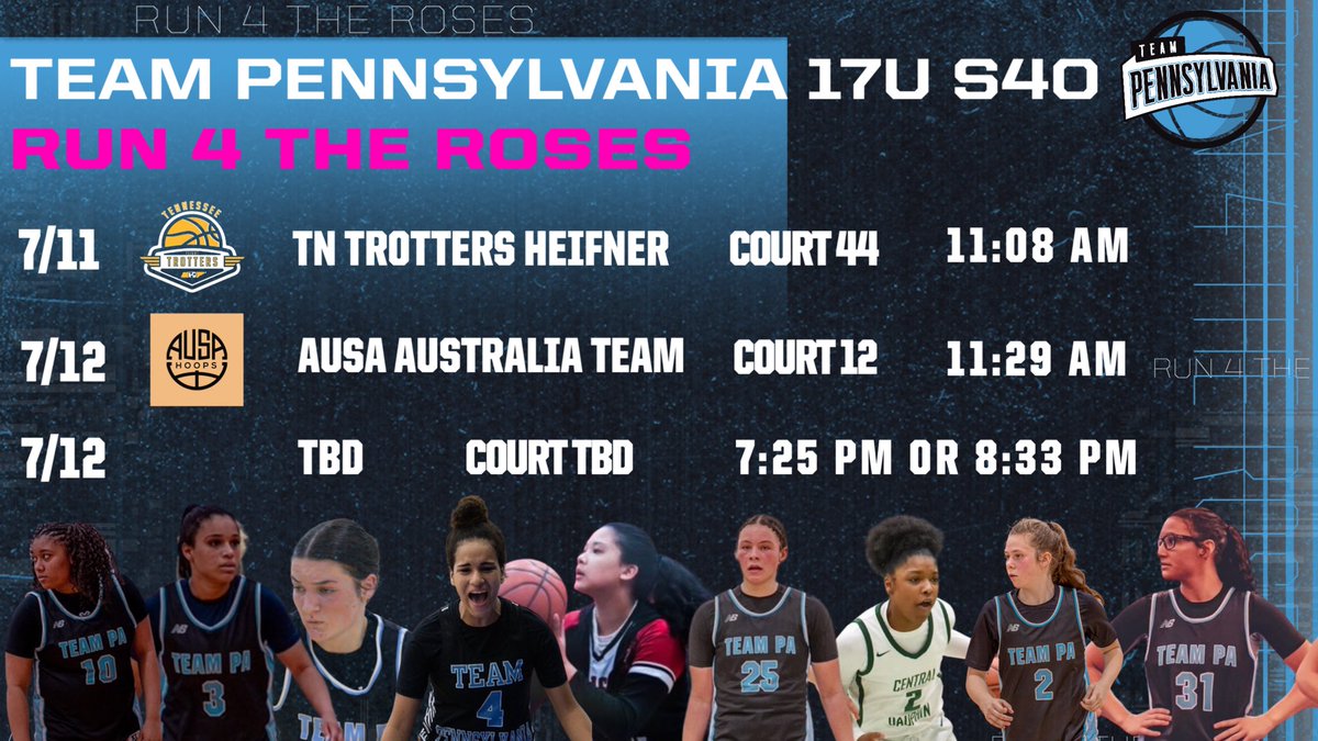 College coaches, please come check out my teammates and I at the Run for the Roses this week! <a href="/TEAMPAHOOPS/">TEAM PENNSYLVANIA</a> <a href="/CoreyD2For1/">Corey Dickerson</a> <a href="/TRDipp/">Taylor Dippery</a>