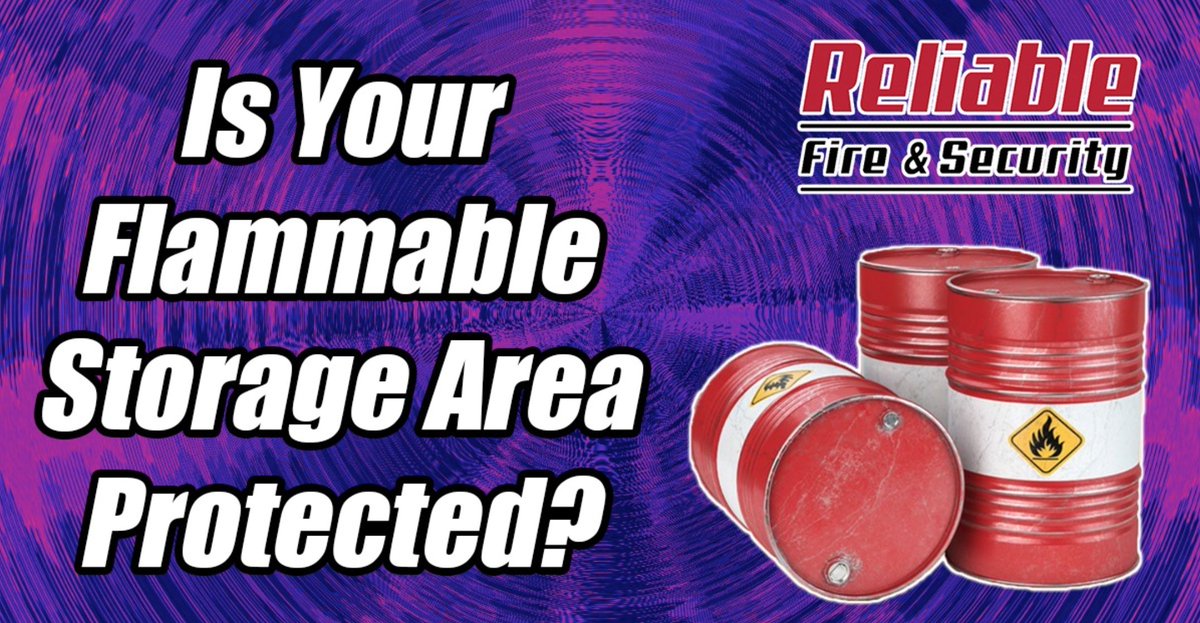 ReliableFire1's tweet image. Is your flammable storage area secure?  Discover our fire extinguisher and suppression system solutions at Reliable Fire &amp;amp; Security. #flammablestorage #firesafety #flammablestoragefireprotection #fireprotectionsolutions #onecalldoesitall #reliablefireandsecurity