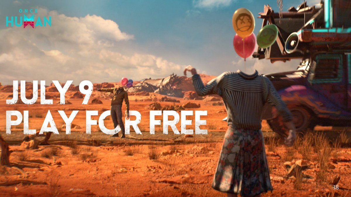 Once Human is entirely free to play.
Once Human does NOT include any pay-to-win elements.
Once Human is set to release on July 9th on Steam.
<a href="/OnceHuman_/">Once Human</a> 
youtube.com/watch?v=9K6nos…