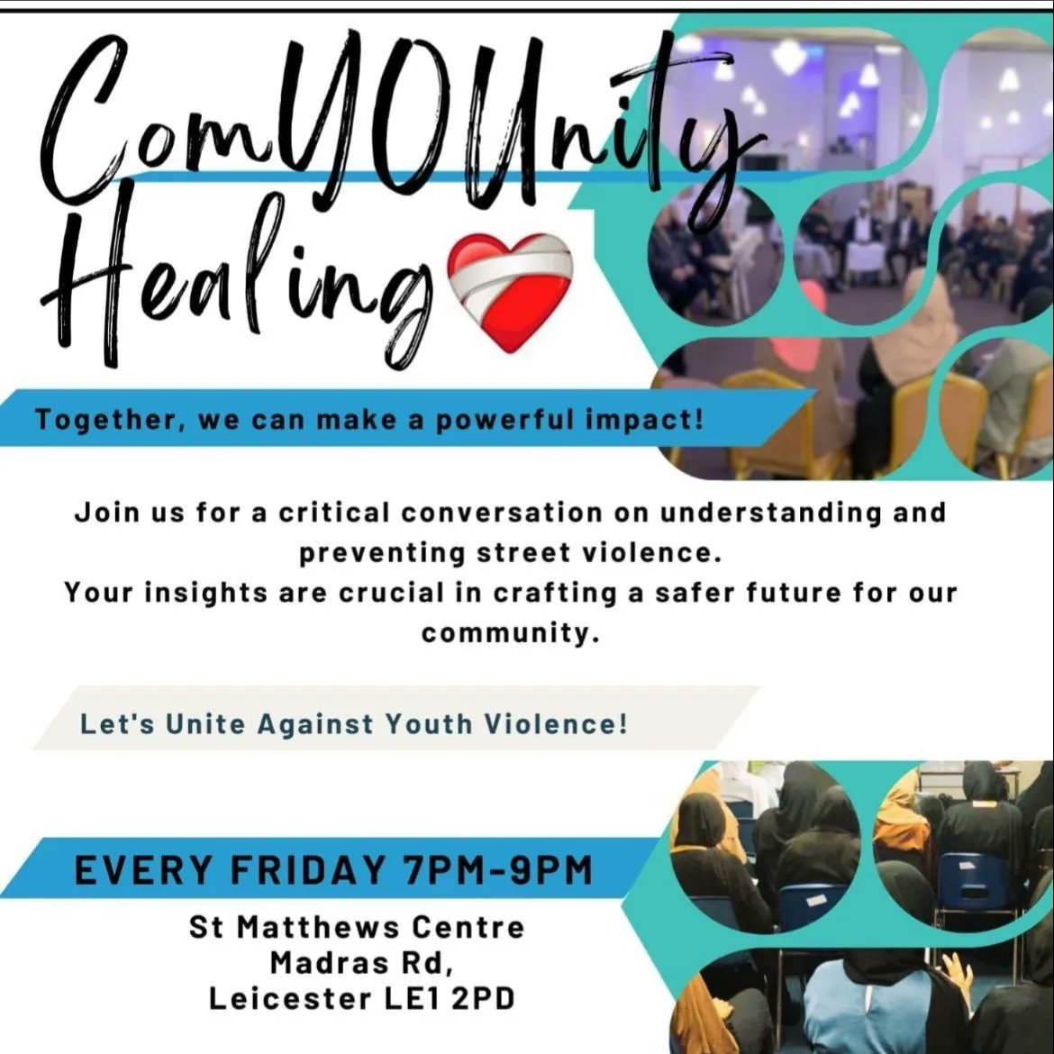 We are extremely proud and happy to have completed over 10 weeks of ComYOUnity Healing sessions with Josez from Amitai Counselling. These sessions have covered many beneficial topics and fostered great discussions, attended by young &amp; old, men &amp; women alike. 
#Communitymatters