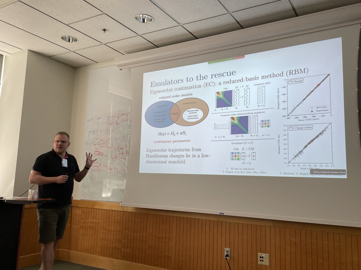 Alexander Rothkopf (@rothkopfak) on Twitter photo 1st up at the <a href="/UW/">University of Washington</a> #INT workshop A. Ekström (<a href="/chalmersuniv/">Chalmers University of Technology</a>) w/ overview on #Bayesian inference & uncertainty quantification in ab-initio #nuclear #physics. Effective field theory and statistical emulators for industrial scale inference of low energy constants. <a href="/Vetenskapsradet/">Vetenskapsrådet</a> 1st up at the <a href="/UW/">University of Washington</a> #INT workshop A. Ekström (<a href="/chalmersuniv/">Chalmers University of Technology</a>) w/ overview on #Bayesian inference & uncertainty quantification in ab-initio #nuclear #physics. Effective field theory and statistical emulators for industrial scale inference of low energy constants. <a href="/Vetenskapsradet/">Vetenskapsrådet</a>