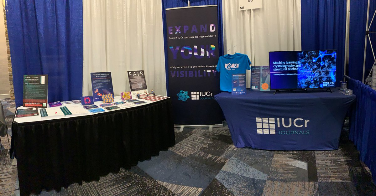 IUCr's tweet image. Can&apos;t wait for an incredible week at the #ACA2024

Stop by to check out upcoming journal issues, International Tables Volume I or discuss IUCrData&apos;s #RawData Letters