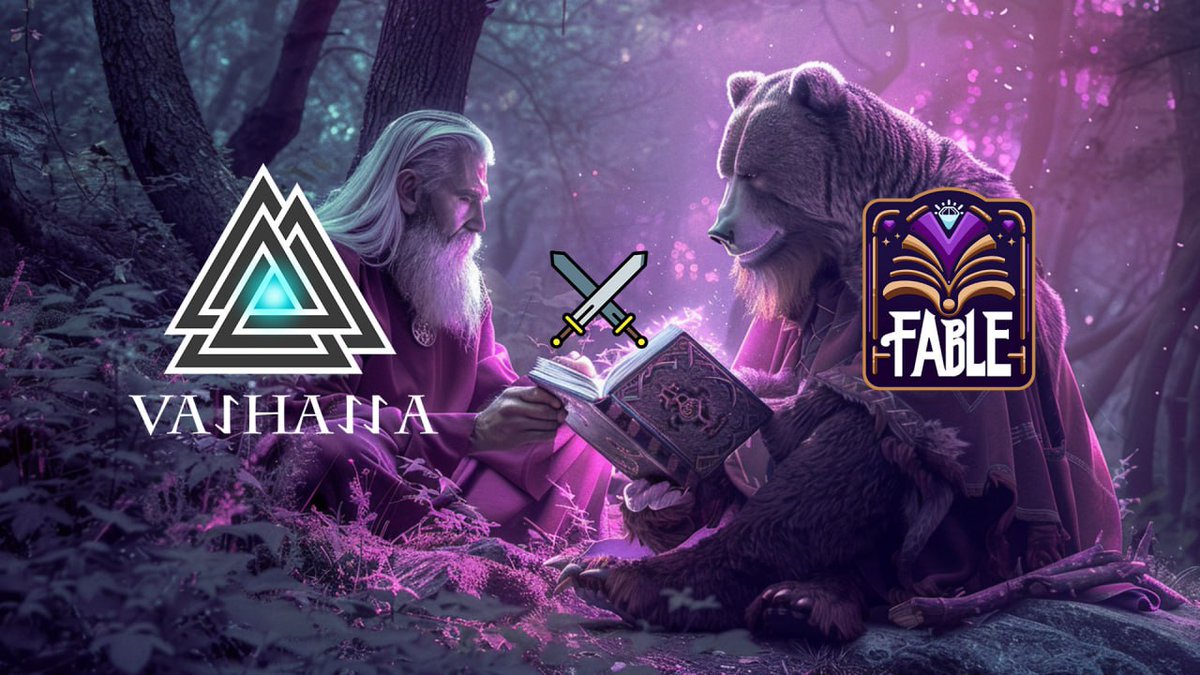 VALHALLA (@valhallanft) on Twitter photo Bm, Warriors! ⚔️
Happy to announce our partnership with fellow gamers from <a href="/Fable_Platform/">Fable Platform</a> 🫡
Looking forward to seeing them create a gaming hub on #Berachain — it has been long needed! 🕹️
Naturally, 20 WL spots for our premium NFT sale on Bera mainnet are going their way as Bm, Warriors! ⚔️
Happy to announce our partnership with fellow gamers from <a href="/Fable_Platform/">Fable Platform</a> 🫡
Looking forward to seeing them create a gaming hub on #Berachain — it has been long needed! 🕹️
Naturally, 20 WL spots for our premium NFT sale on Bera mainnet are going their way as