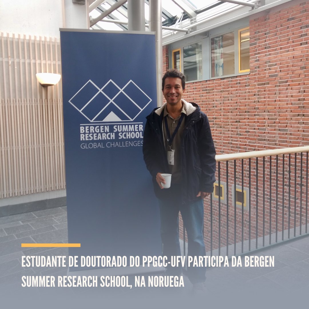 dpiufv's tweet photo. Entre 3 e 13 de junho, na Universidade de Bergen, Noruega, o estudante de doutorado do PPGCC-UFV Carlos Eduardo P. Silva participou da 17ª Bergen Summer Research School. Carlos foi um dos dois únicos brasileiros presentes, sendo contemplado com uma bolsa integral do evento. https://t.co/xbm2HLG4jG