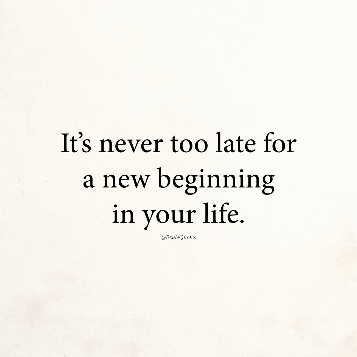 Begin again