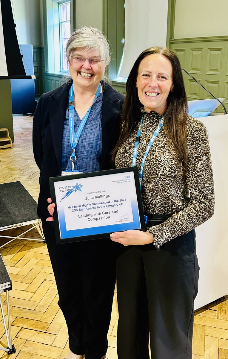 🌟Congratulations to Julie Mullings for being the Highly Commended in the Leading with Care and Compassion category! Julie leads by example, embodies the values of care and compassion in her own actions and interactions, well done Julie!