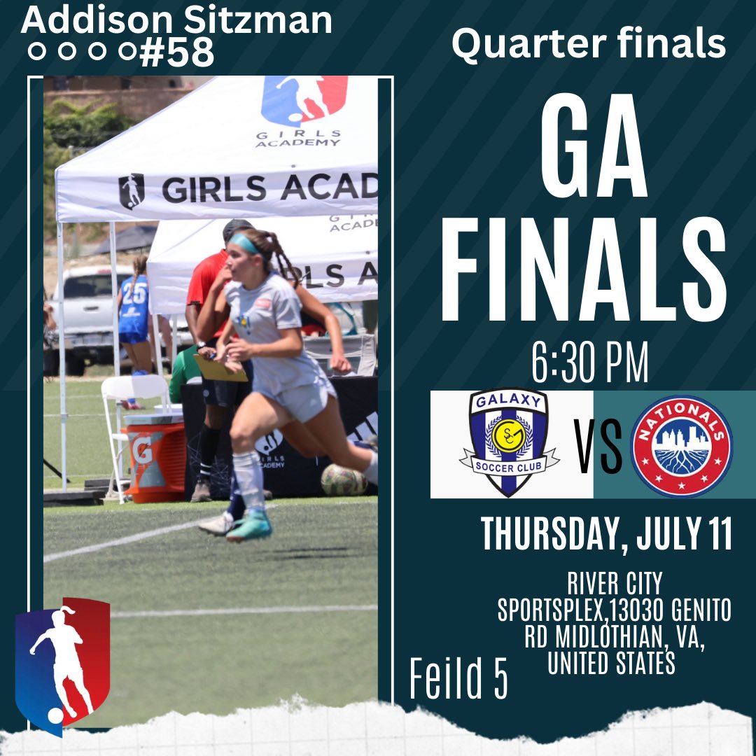 Addison Sitzman 2026 (@addisonsitzman) on Twitter photo So excited to be heading to Richmond, Virgina for the GA finals. Can’t wait and hope to see you there! <a href="/GalaxySCIL/">Galaxy Soccer Club</a> <a href="/ImYouthSoccer/">ECNL/GA/Recruiting/College Soccer</a> <a href="/GAcademyLeague/">Girls Academy</a> So excited to be heading to Richmond, Virgina for the GA finals. Can’t wait and hope to see you there! <a href="/GalaxySCIL/">Galaxy Soccer Club</a> <a href="/ImYouthSoccer/">ECNL/GA/Recruiting/College Soccer</a> <a href="/GAcademyLeague/">Girls Academy</a>