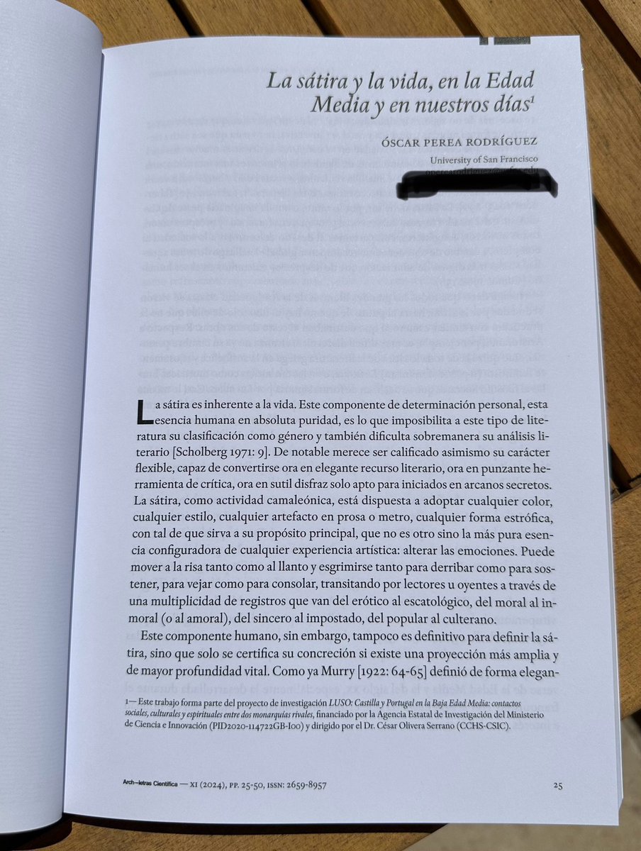 El eminente medievalista <a href="/OPR_71/">Oscar P.R.</a> nos ofrece una amena y rigurosa comparación entre los poetas satíricos del siglo XV y los que a duras penas sobrevivían en la España franquista. Un lujo al alcance de cualquiera, en el vol. XI de «Archiletras Científica». archiletras.com.