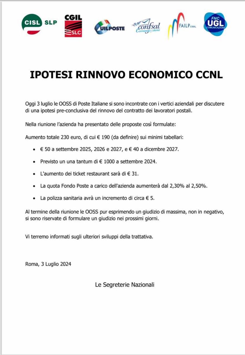 SLP Cisl tweet media