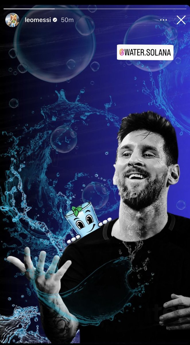 CriptoGemas_R4H's tweet photo. 🔥ÚLTIMO🔥

Una vez más #LionelMessi apoya a un proyecto #crypto, acaba de publicar una story en su cuenta de Instagram, apoyando el proyecto @watermemecoin por lo que el precio del token $WATER ha subido más de un 150% de manera casi instantánea …

👀👀

#NFA 🚀🚀 https://t.co/59xFelZCXf