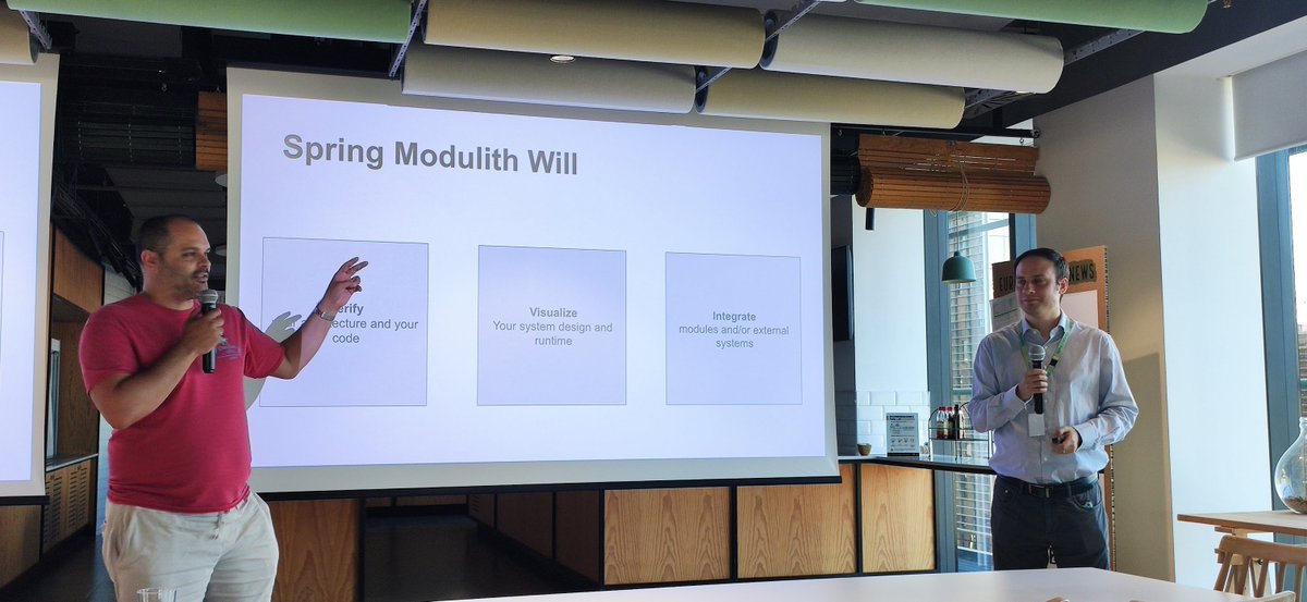 Barcelona JUG (@barcelonajug) on Twitter photo ... and here we have <a href="/alexdeveng/">Alejandro Martínez (he/him)</a> and <a href="/anyulled/">Anyul Rivas</a> starting with their workshop about <a href="/springmodulith/">Spring Modulith</a> with #SpringBoot 🙂👨💻👩💻💻 ... and here we have <a href="/alexdeveng/">Alejandro Martínez (he/him)</a> and <a href="/anyulled/">Anyul Rivas</a> starting with their workshop about <a href="/springmodulith/">Spring Modulith</a> with #SpringBoot 🙂👨💻👩💻💻