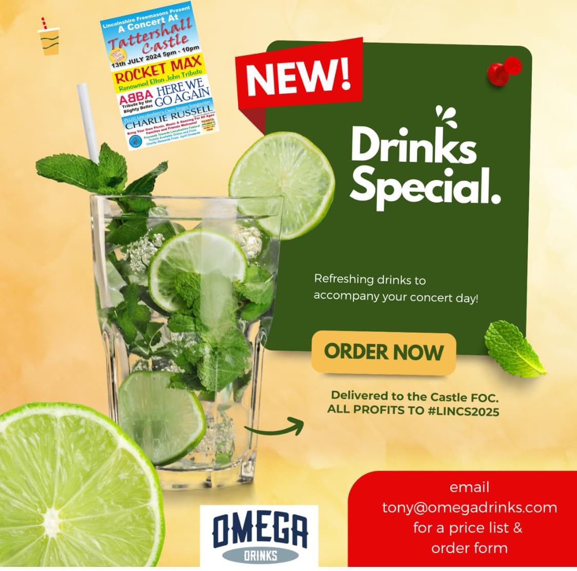 lincsmasonic's tweet photo. Time to order Tattershall Castle drinks
Download your form from the Members Area https://t.co/cl39b2BLXm
#Lincs2025 #ConcertAtTheCastle #Drinks #Lincolnshirefreemasons #omegadrinks #freemasorny #lincolnshire https://t.co/BAuayruJhP