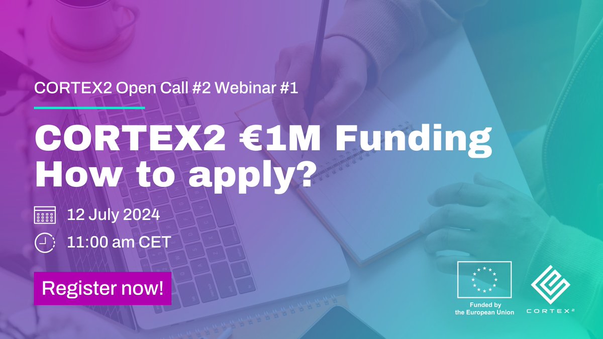 CORTEX2EU's tweet image. 📣 Calling all tech startups, SMEs and researchers eager to join us in revolutionising remote collaboration with XR!

🗓 On 12 July, don&apos;t miss our first #OpenCall 2 #InfoWebinar and learn #HowToApply successfully.

Register TODAY! f6s.com/cortex2-1m-fun…

#CORTEX2opencall2 @f6s