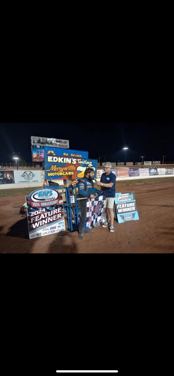 <a href="/KennyEdkin/">Kenny Edkin</a> Picked up a big win this weekend. We won our 40th race in the firecracker 40. Thank you to <a href="/bapsrace/">BAPS Motor Speedway</a> for the great track and to all our partners that help build this team. That’s 37 career wins at BAPS. If I did my math right, that’s 172’ of Rocket sub. <a href="/aclarkie/">April Clark</a>