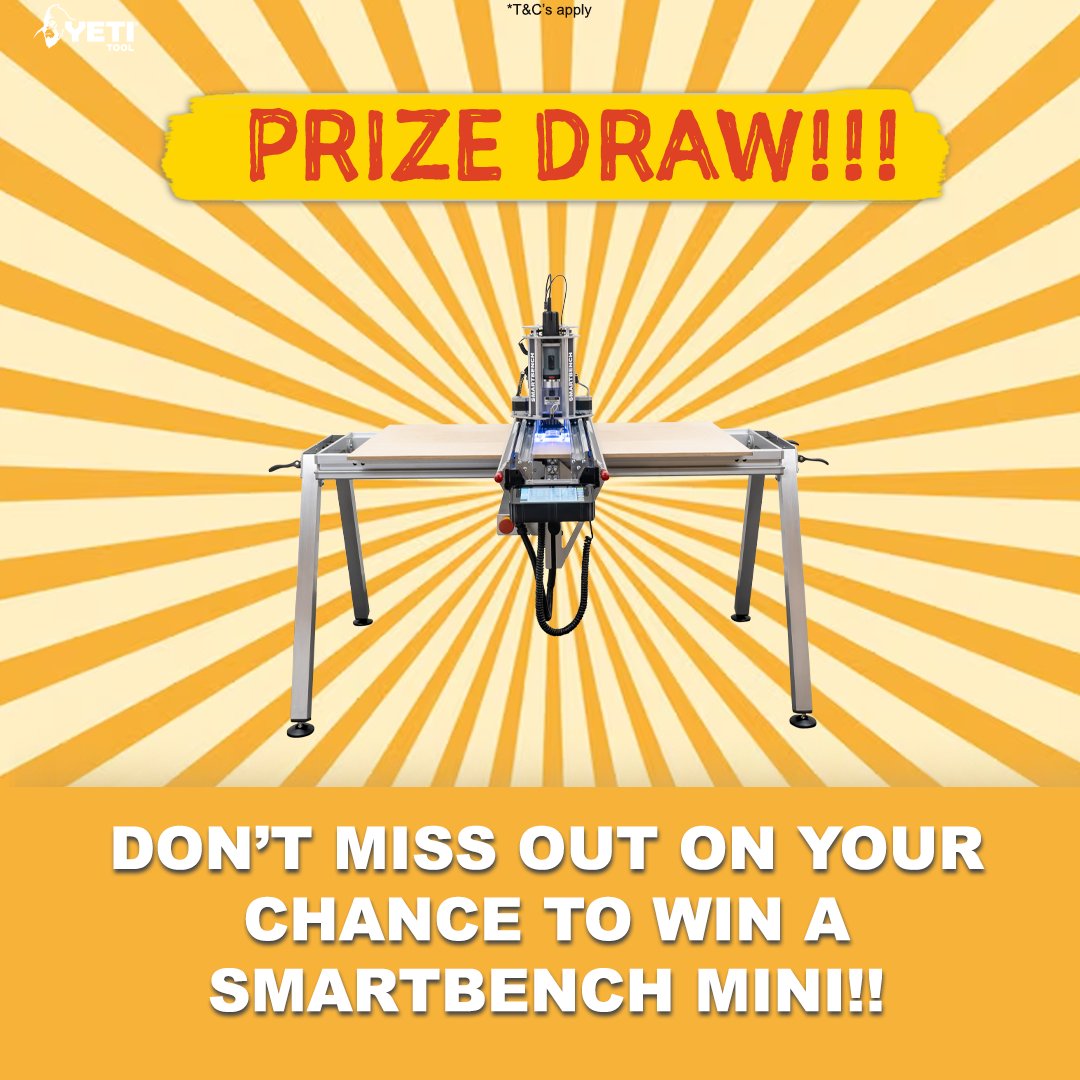 🎉🚨 Flash Deal Time! 🚨🎉 END JULY 31

Don’t miss out on getting a FREE promo-pack of CNC goodies worth over £1,000! 

Find out where you nearest distribution partner is, by following this link: yetitool.com/ABOUT/PARTNERS