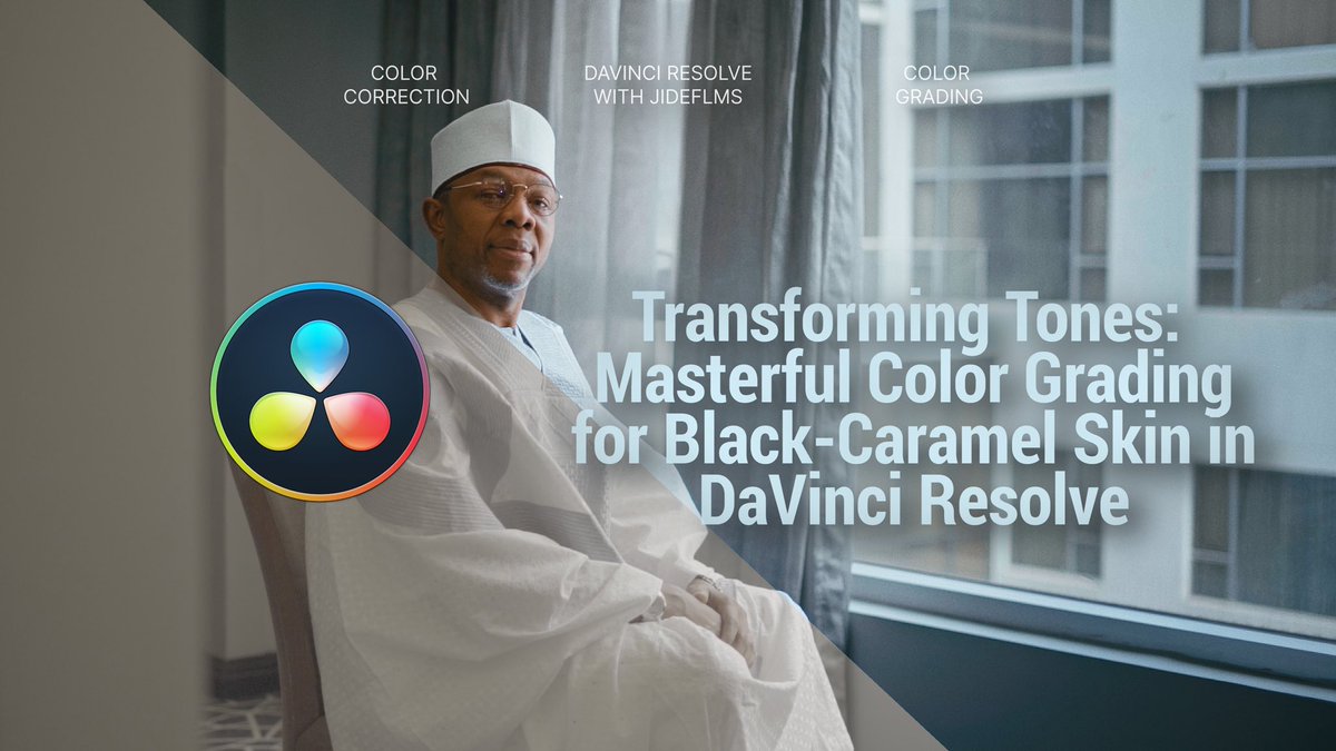 Jidefilms's tweet photo. Transforming Tones: Masterful Color Grading for Dark-Caramel Skin in DaVinci Resolve. 
Link 👇
https://t.co/J6HrAUzepK

International Thief Thief Interpol Big 4 Sophia
Jim lyke Ruth Fireboy Malacia Zlatan Rema Akanji Coco Greenwood #fuel Teni Ibadan | Yahaya Bello David Hundeyin https://t.co/YWfmExNQek