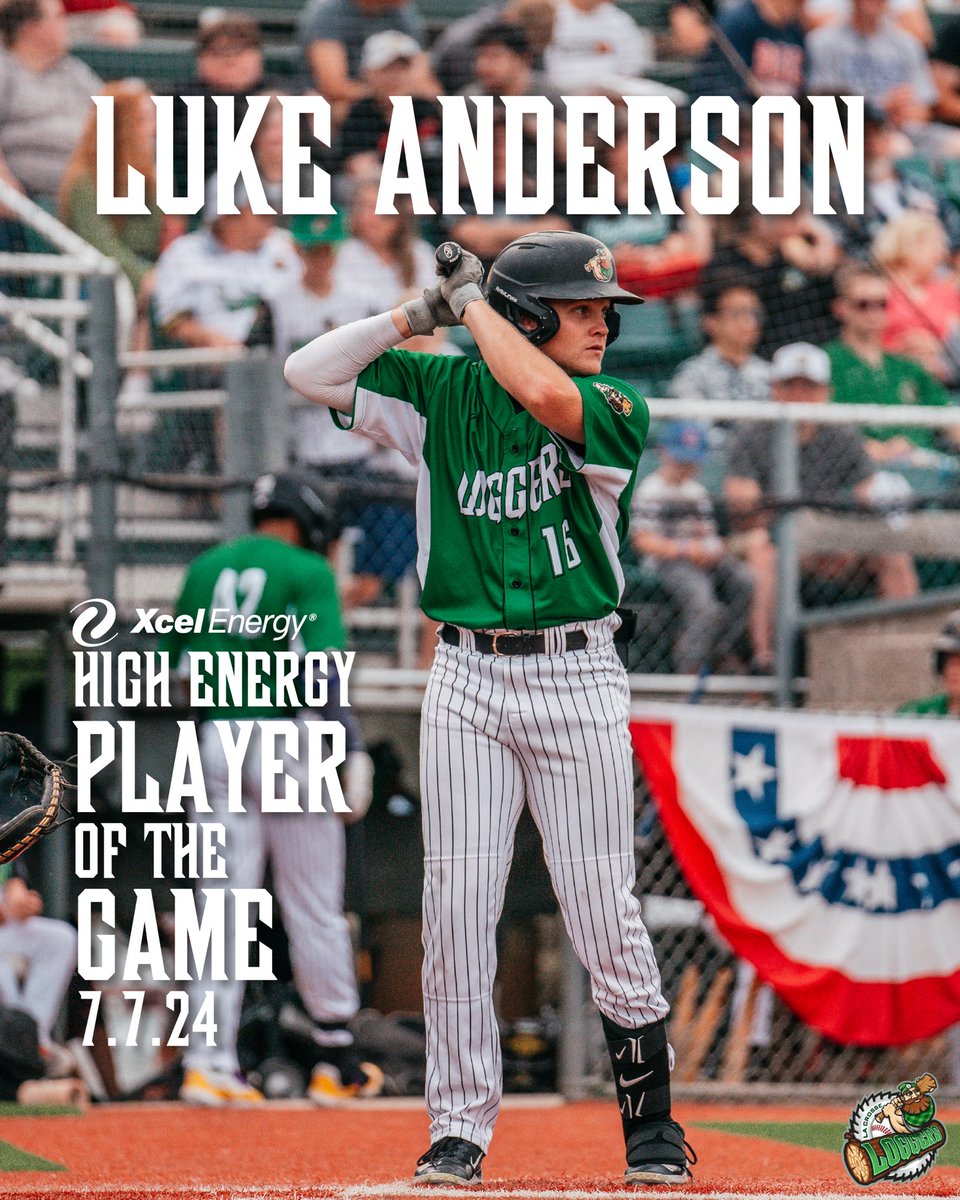 <a href="/11LukeAnderson/">Luke Anderson</a> earns the title of <a href="/xcelenergy/">Xcel Energy</a> High Energy Player of the Game for the third time this season⚡️

2-4, 2 RBI, 1 SB