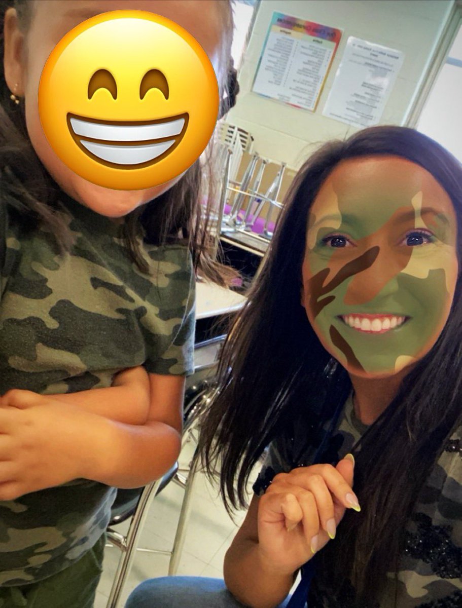 When a fellow tiger and you match with some camo! 😜🐯
<a href="/D59JulietteLow/">Juliette Low Elementary</a>  <a href="/Esy59/">District 59 ESY</a>