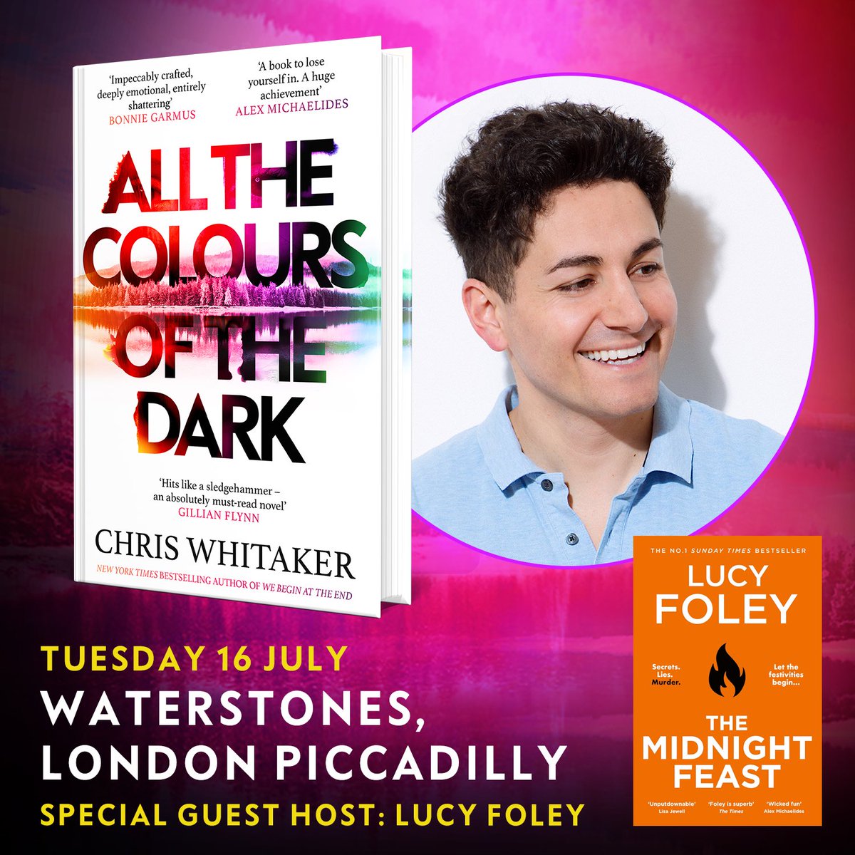 Chris Whitaker (@whittyauthor) on Twitter photo Iβll be in conversation with the wonderful <a href="/lucyfoleytweets/">Lucy Foley πππΊπ¦</a> <a href="/WaterstonesPicc/">Waterstones Piccadilly, London</a> on launch day! Iβd love to see you there π
tickets tinyurl.com/ms569dfr Iβll be in conversation with the wonderful <a href="/lucyfoleytweets/">Lucy Foley πππΊπ¦</a> <a href="/WaterstonesPicc/">Waterstones Piccadilly, London</a> on launch day! Iβd love to see you there π
tickets tinyurl.com/ms569dfr
