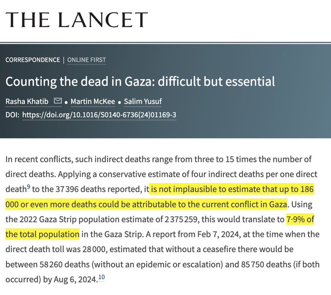 Why are my academic colleagues silent on genocide? 

Is <a href="/TheLancet/">The Lancet</a> not credible enough to take our deaths seriously? Is your potential grant funding more important than our lives? Afraid of anonymous peer-review? 

186,000 dead not enough?
