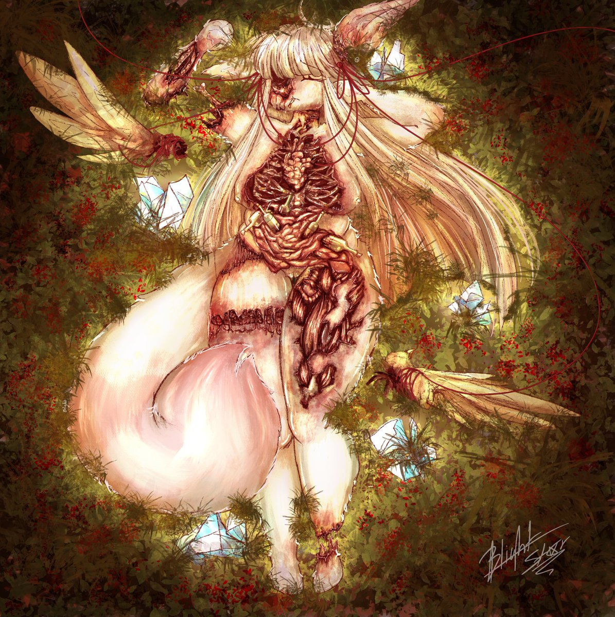 This was a practice back in 2023, but I found the sketch and finish it LOL
Oc inspiration: Pinzas Pingolini (FB)
🔥🩸🪚