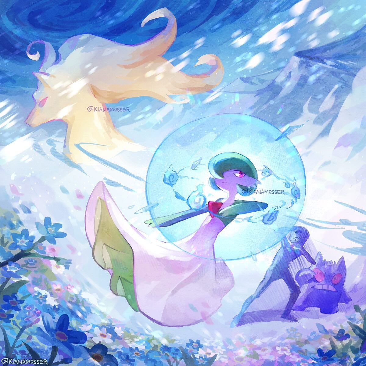 kianamosser's tweet photo. Pokémon Mystery Dungeon in my art style ✨ https://t.co/u3d0VLJLyZ