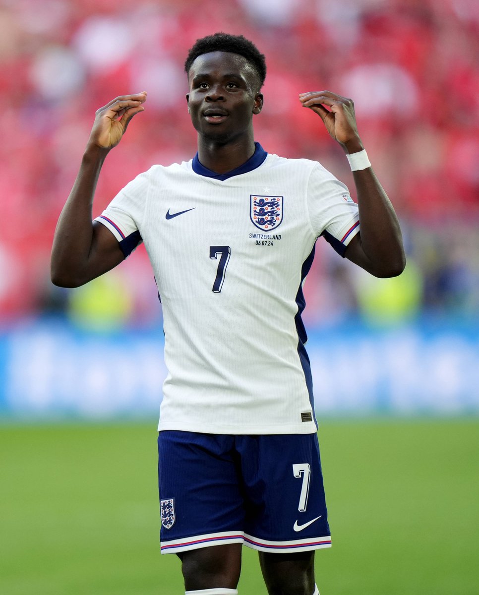 Sofascore's tweet image. 🌟 | PLAYER OF THE MATCH

Bukayo Saka v Switzerland:

👌 81 touches
⚽️ 1 goal
🎯 3 shots/1 on target (0.07 xG)
🔑 2 key passes (=🥇)
👟 44/52 accurate passes (0.31 xA)
💨 4/4 successful dribbles (=🥇)
⚔️ 10/15 duels won (🥇)
🔫 1 penalty shootout goal
📈 8.4 Sofascore Rating…