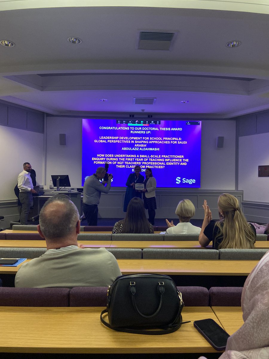 Rehanashanks's tweet photo. So proud of my good friend and colleague Suzie being acknowledged for and recognised with an award for her EdD dissertation at BELMAS ❤️💯🙌🏼 https://t.co/KGIzzaVpsU
