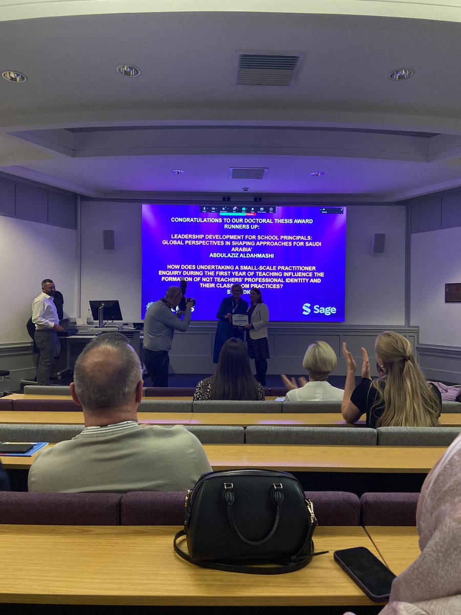Rehanashanks's tweet photo. So proud of my good friend and colleague @suziemdick being acknowledged for and recognised with an award for her EdD dissertation at BELMAS ❤️💯🙌🏼 https://t.co/Xb9ssFuI2i