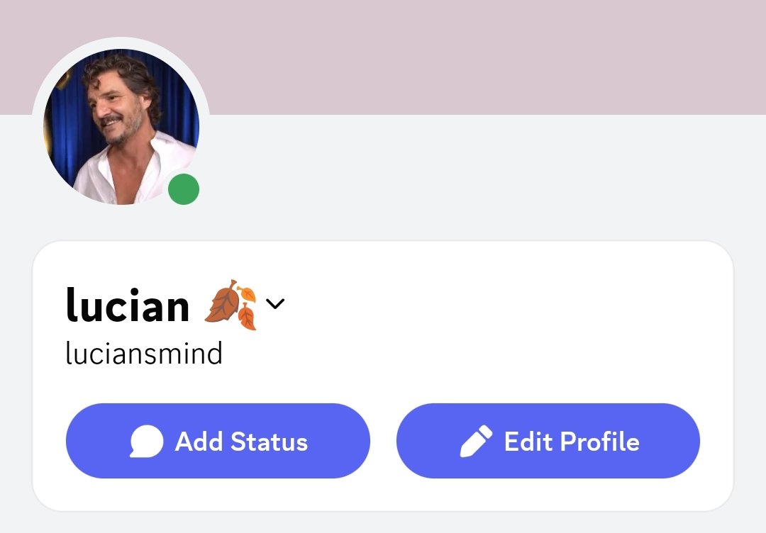 lucian.⠀ since my last discord acc got hacked, please feel free to add me in my new one. 🙌🏻 username: luciansmind.