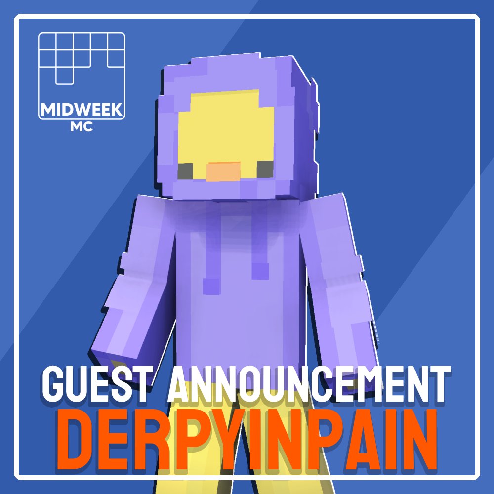 InsideMCStudios's tweet photo. 🎙️ GUEST ANNOUNCEMENT! 🎙️

On Wednesday, I will be talking with @derpyinpain! The creator of @duckcraftsmp and a future United States president!

Got any questions? Reply below and they might just get answered! https://t.co/xhTobW0LNE
