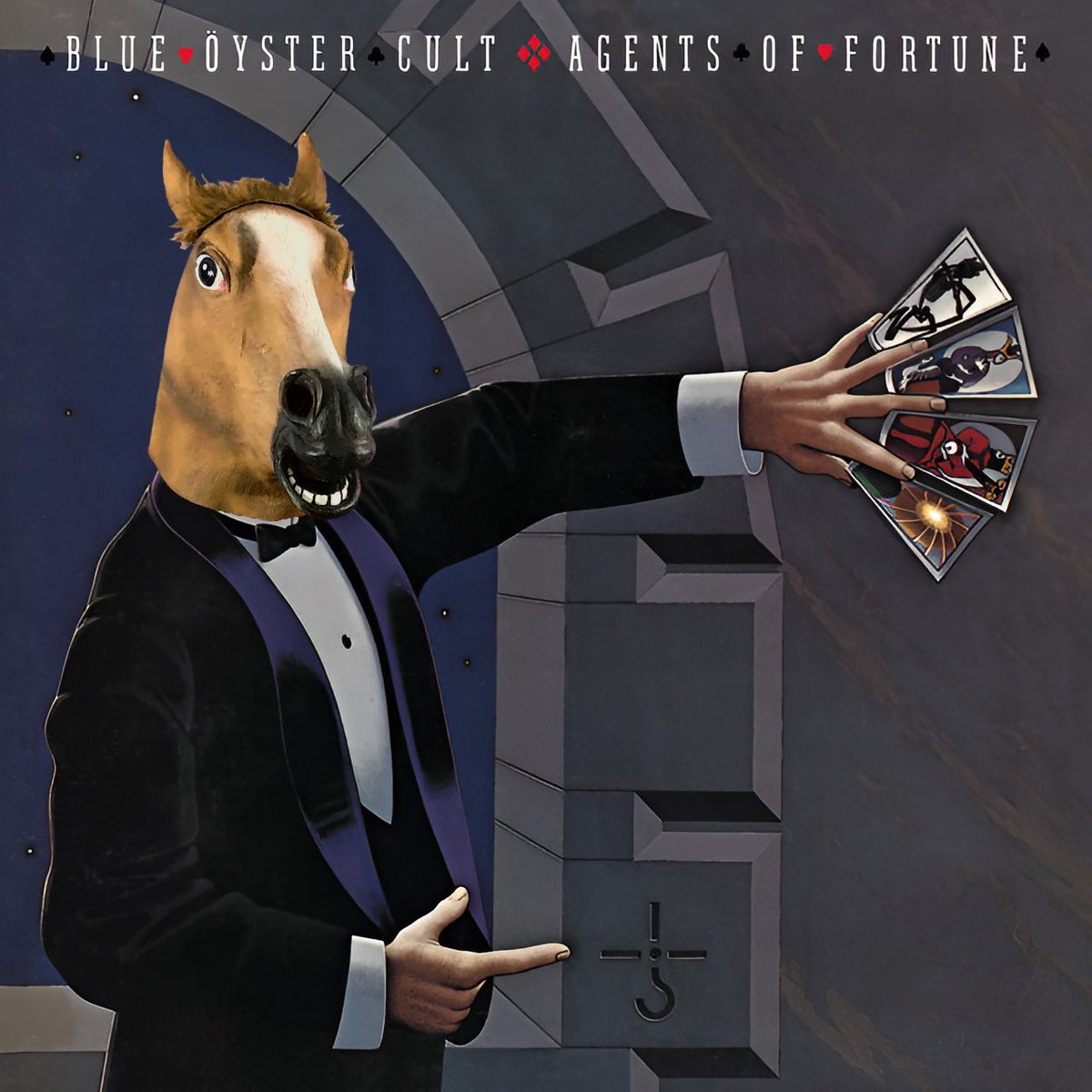 BucketsDrummer's tweet photo. Iconic Album Covers (Buckets Edition) Vol. IV 🐴

#blink182 #davidbowie #blueoystercult #weezer https://t.co/Gdb4wtRu0M