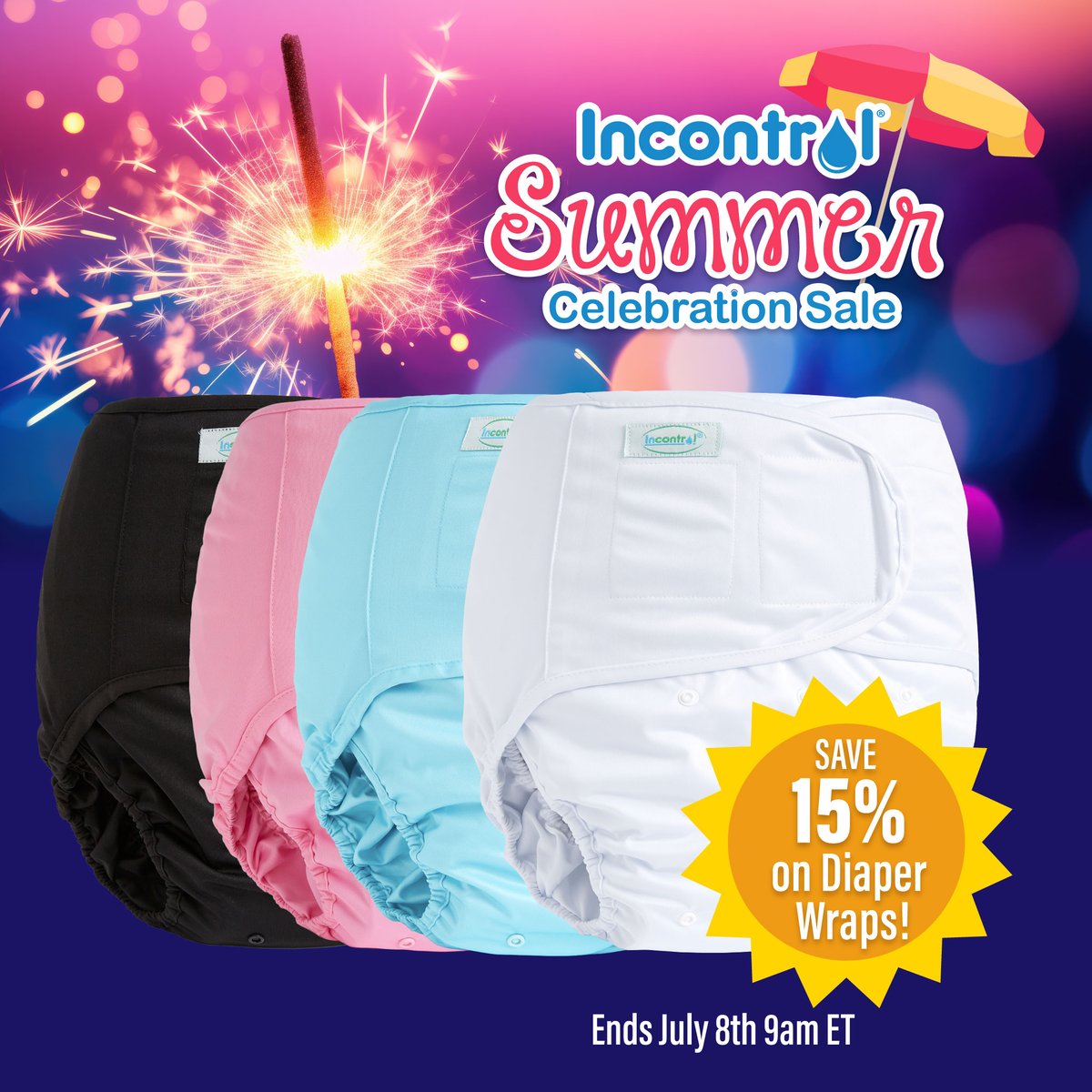 InControlDiaper's tweet image. 💥💨Have no fear leak protection is here!🦸💪 Save 15% on our diaper wraps until July 8th!

ow.ly/l2sI50Sv7tr

#adultdiapers #diaperwraps #leakprotection #incontinence #happilyincontrol #waterproofpants