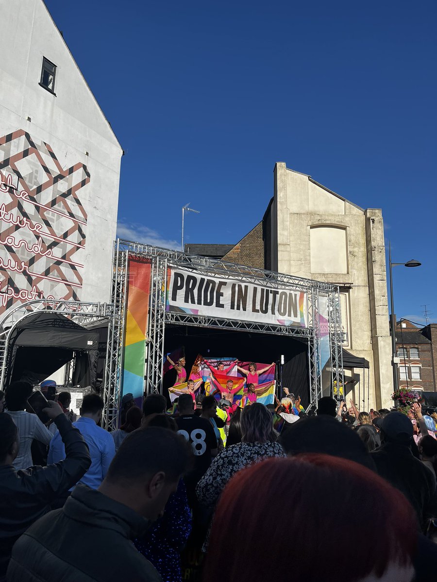Proud. An emotional moment at <a href="/prideinluton/">PrideInLuton</a>