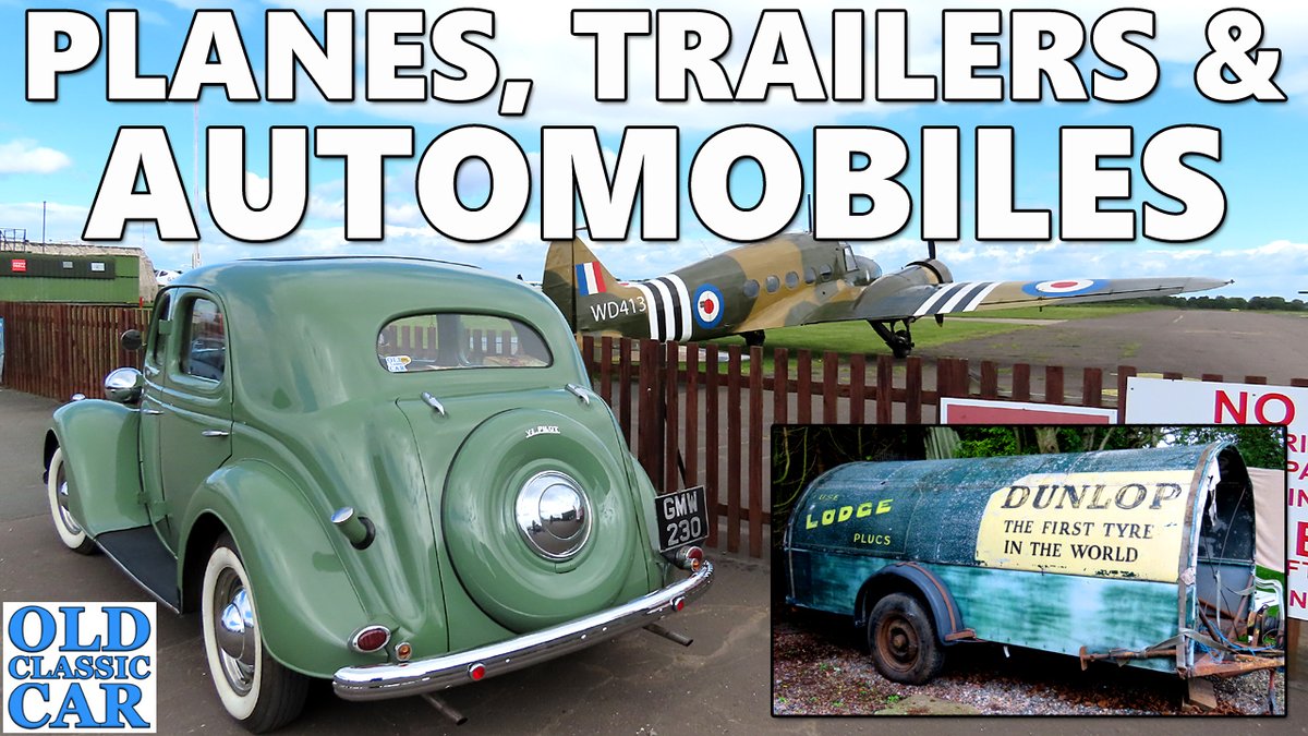 oldclassiccar's tweet photo. Lots to see in this evening's video: Ford V8 Pilot outing, classic BMW sighting, Harrier jump jet, Avro Anson at Sleap, WW2 airfield, grey Fergie tractor, &amp; classic race car trailer movearound:
https://t.co/GshzB3uP0j
#classiccars #avroanson #ford #oldcars #oultonpark @SleapEGCV https://t.co/VbvLtsrTmw