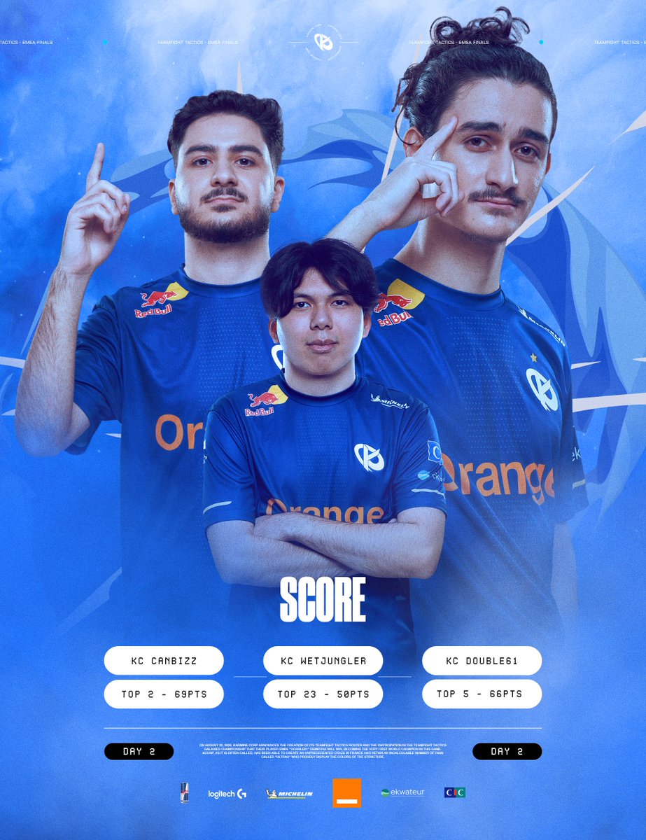 KarmineCorp's tweet photo. LES COUSINS ONT ENCORE FRAPPÉ. #KCORP 

@TrainerDouble &amp; @Canbizz_ se qualifient pour la grande finale de demain 16h et joueront donc pour une qualification aux Worlds ! 🌍

@Wetjungler s'arrête ici, mais ses précédentes performances le qualifient d'ores et déjà aux Worlds ! 👏 https://t.co/dgBwkrfXEi