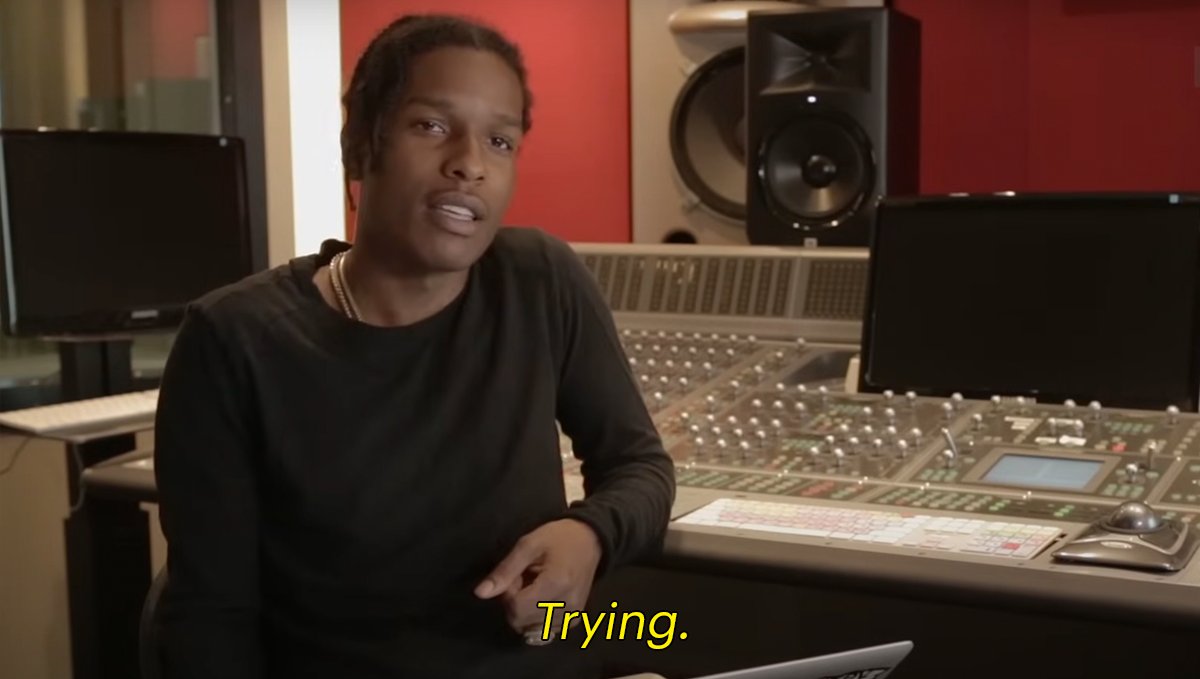 PigsAndPlans's tweet photo. "Yeah I'm trying things, you tried it too." – A$AP Rocky via Noisey (2015) https://t.co/aboeSHjjmS