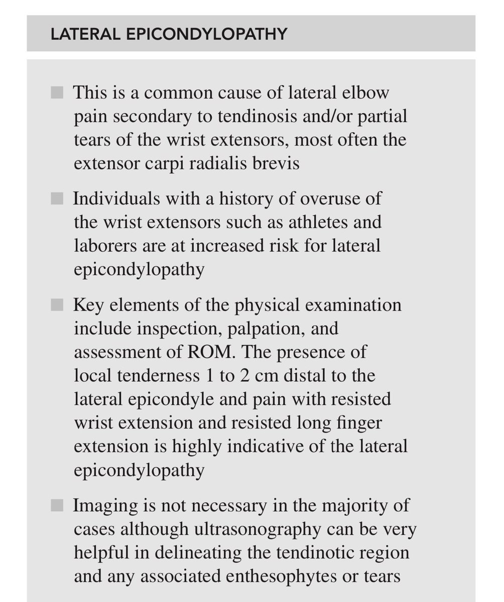 معلومة عن tennis elbow .. ✨
الابحاث الاخيرة تظهر بأن فائدة جهاز ( Shock wave ) مع حالات التنس البو ضئيلة جدًا في خطتك العلاجية ..

#علاج_طبيعي