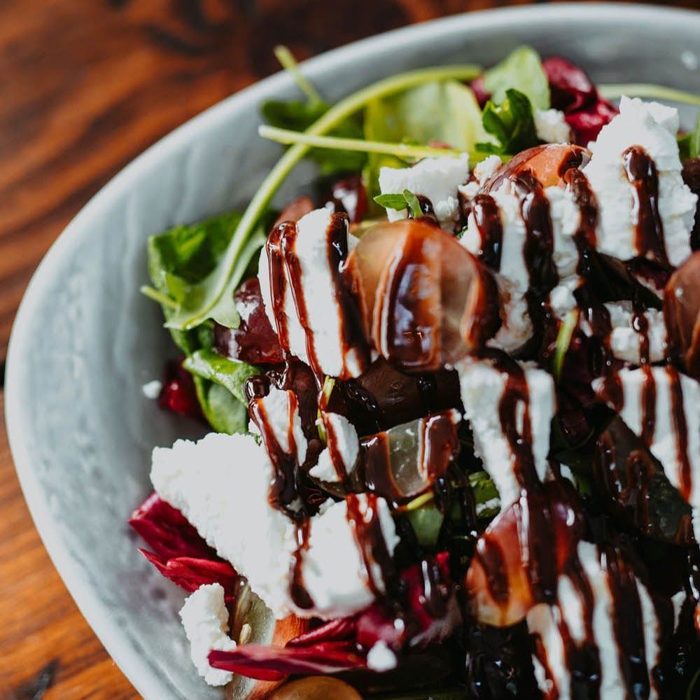 New this season:
Goats cheese salad with seasoned roasted grapes and a balsamic dressing 

#goatscheese #salad #tapas #tapasibiza #ibiza #lafincaescondida #ensalada #grapes #tastytapas #foodies #creativetapas #tapaskitchen #ibizarestaurant #tapasrestaurant #homemade #tapasmenu