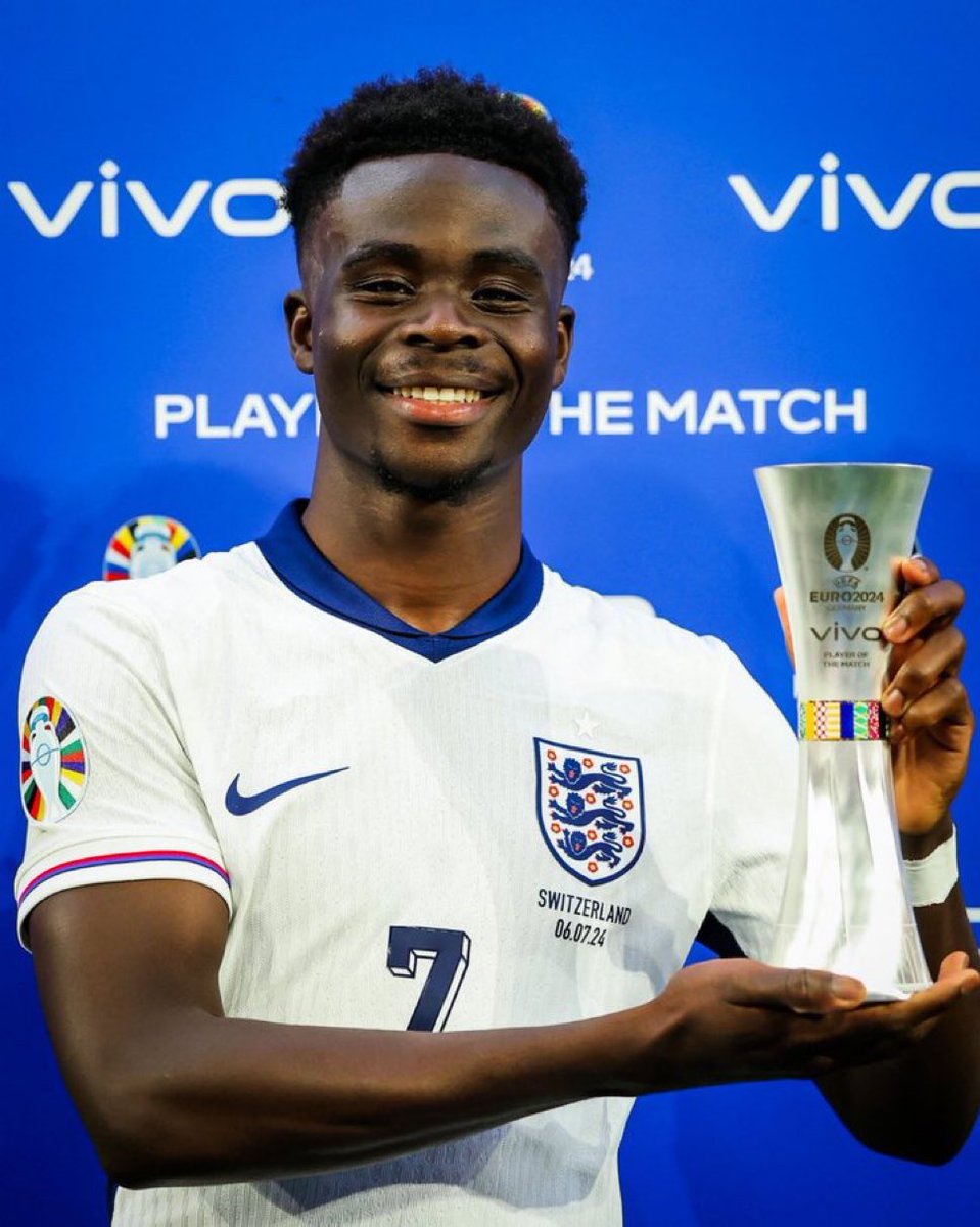 Saka has 11 MOTM awards in 28 starts for England.

That’s ridiculous.